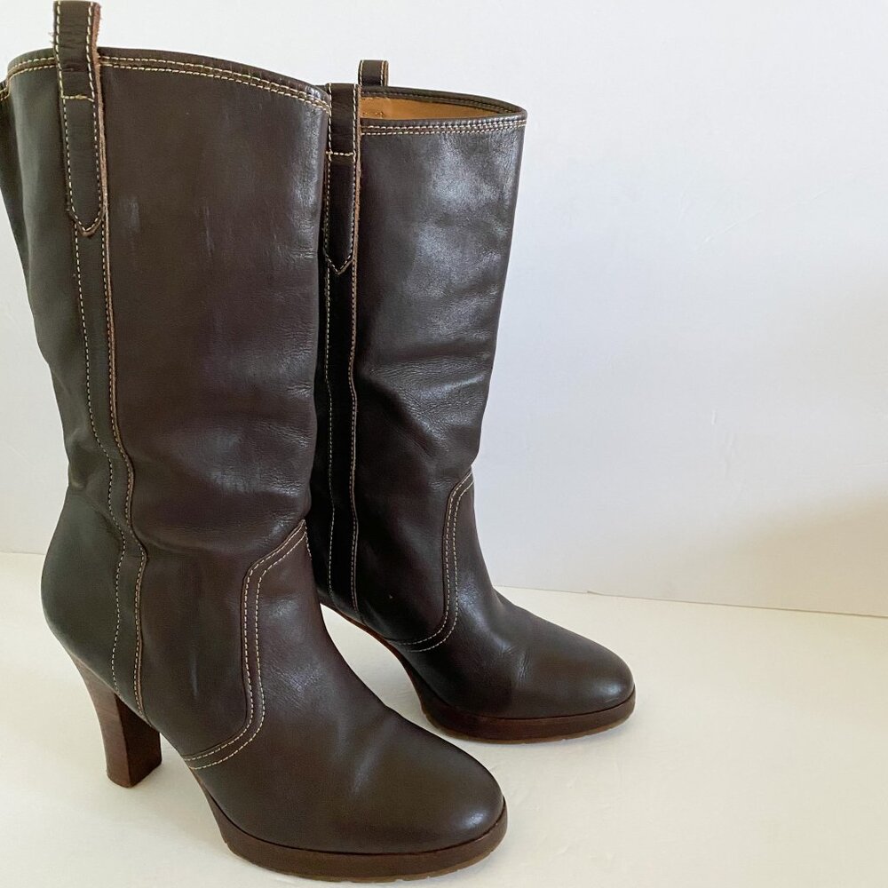 Western Style Brown Boots